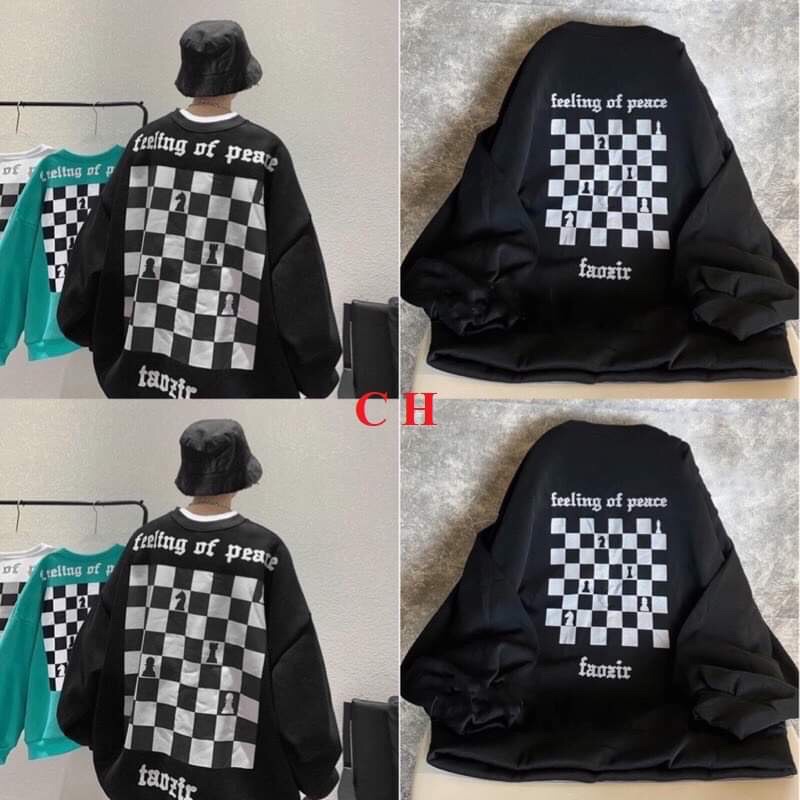 Áo Nỉ Cotton Karo [FREESHIP] Sweater form rộng tay bồng, thun merry christmas cá tính Ulzzang Unisex