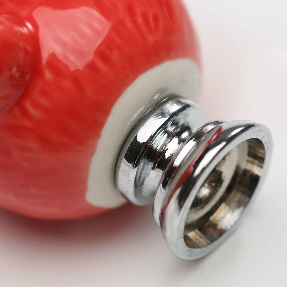 KUNHEV Set 2 Tay Nắm Cửa Bằng Gốm Hình Gấu Dễ Thương Cho Phòng Ngủ Của Bé