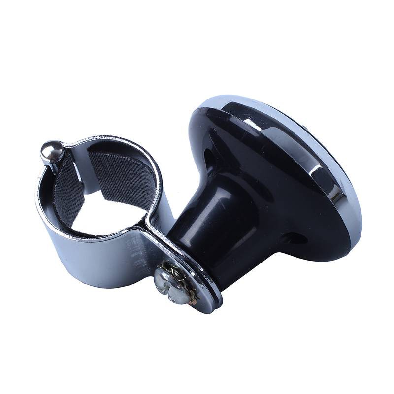 Metal Plastic Handle Steering Wheel Spinner Knob black