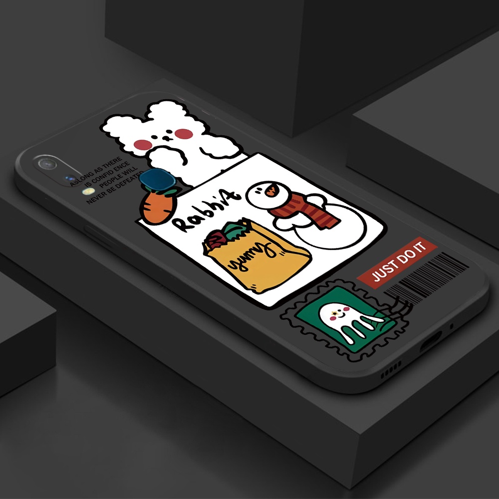 Ốp Điện Thoại TPU Hình Thỏ Cho VIVO Y12 / 11 2019 / 91C / 15 / 17 / 51 / 51A 2020 / 53S / 71 / 83 / 91 / 95 / 93 / 1S Z1 X50 X60 X7