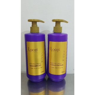 Dầu gội dầu xả lacei professional tím phục hồi hư tổn 800ml