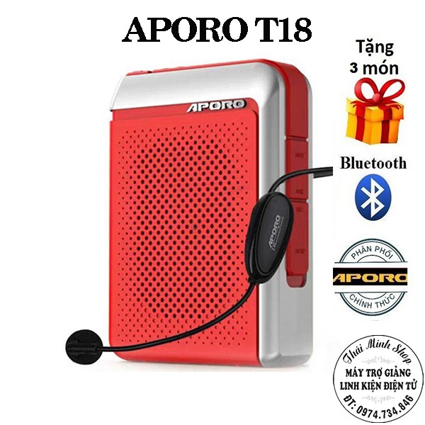 Máy trợ giảng Aporo T18 không dây 2.4G Bluetooth 5.0