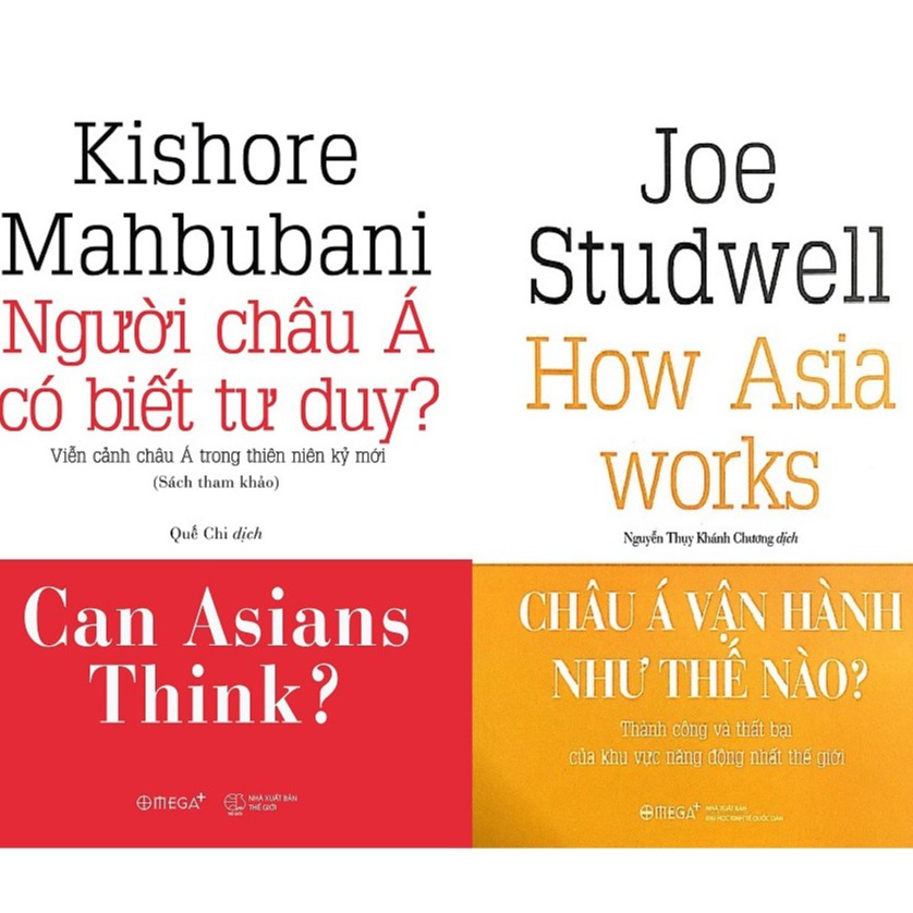 Sách - Người Châu Á Có Biết Tư Duy? + Châu Á Vận Hành Như Thế Nào? - Tác giả Kishore Mahbubani, Joe Studwell