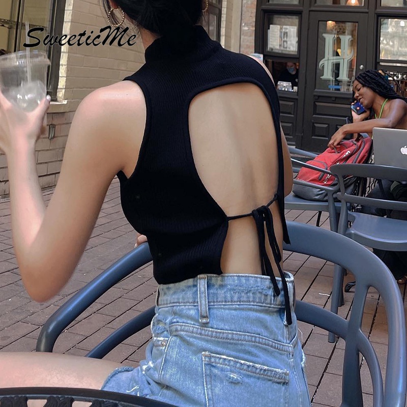 Áo Tank Top Sát Nách Cổ Tròn Màu Trơn Thời Trang   Quyến Rũ Cho Nữ