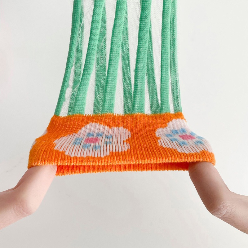 Set 3 Đôi Vớ Siêu Mỏng Phối Lưới Trong Suốt Thời Trang Mùa Hè Cho Bé Trai Và Gái