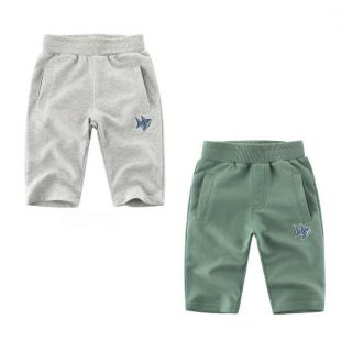 Quần short bé trai thêu hình cá mập quần thun 27KIDS hàng xuất Âu Mỹ