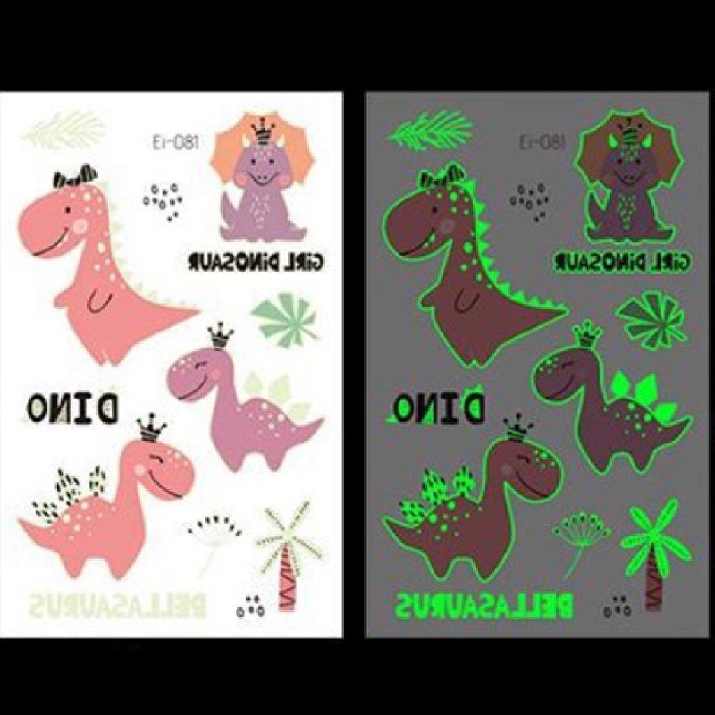 [TAT] Dinosaur Temporary Tattoo Sticker Fake Tatoo Flash Tatto Waterproof For Children CVX