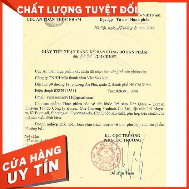 Trà Sâm Hàn Quốc Korean Ginseng Tea CKD (50 Gói)