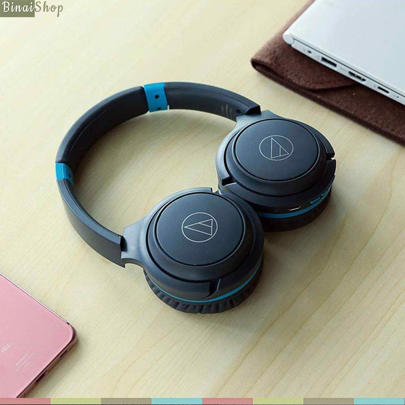 Tai nghe Audio Technica ATH-S200BT - Bluetooth 4.1, Màng Loa Lớn, Tích Hợp Micro