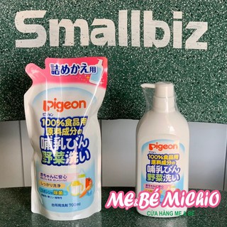 Nước rửa bình sữa Pigeon Túi thay thế 700ml nội địa Nhật - Michio Shop