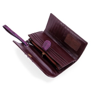 Ví Nữ Da Cá Sấu 3 Gấp Huy Hoàng 3289