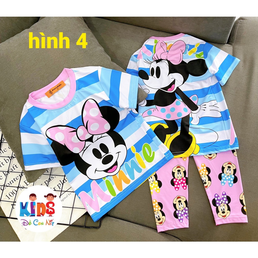 TAY NGẮN QUẦN DÀI BÉ GÁI SIÊU CƯNG - ĐỒ BỘ TRẺ EM