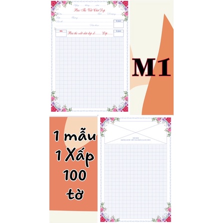 Giấy hoa, giấy thi viết chữ đẹp a4 định lượng 120g  đủ mẫu không cho chọn hình