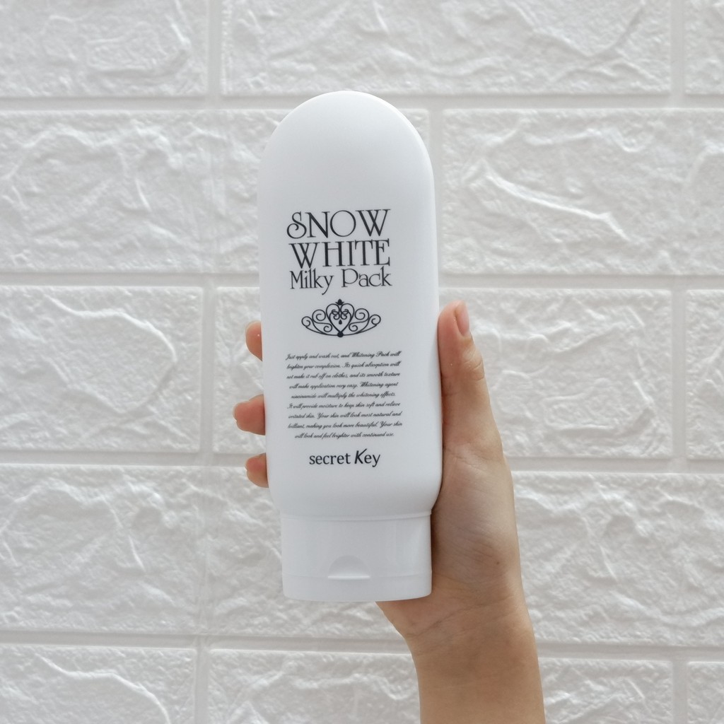 Kem Dưỡng Trắng Da Snow White Milky Pack Secret Key chính hãng Hàn Quốc 200ml NPP Shoptido