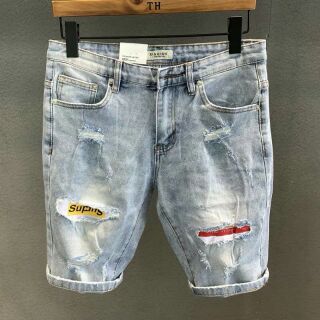 Quần sort jean nam rách đắp chất co giãn nn153 jnm014