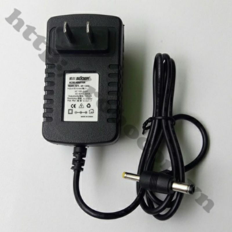 Nguồn Adapter 9V 2A Ra 2 Đầu Jack 5.5X2.5mm - 4X1.7mm