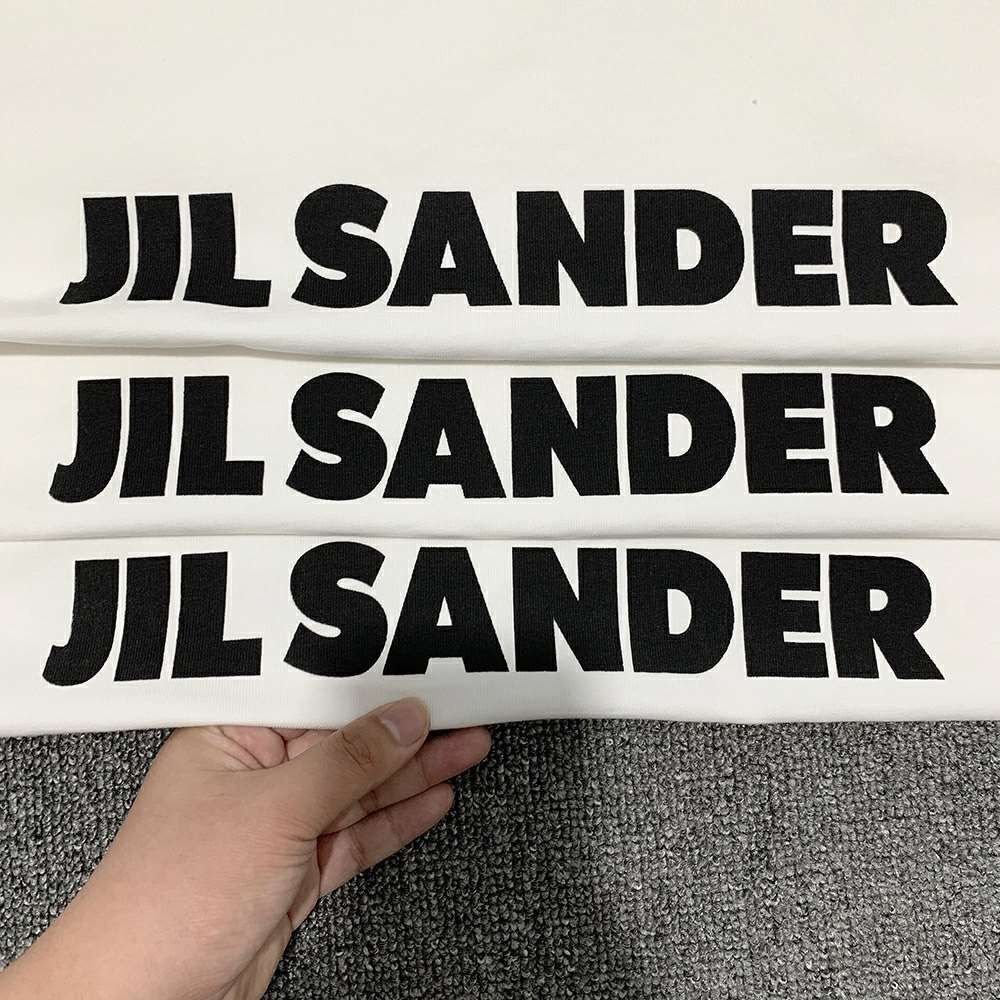 Áo thun unisex JIL SANDER Tee oversize tay lỡ form rộng dành cho nam nữ JIL