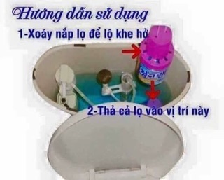 Chai thả bồn cầu Hàn Quốc
