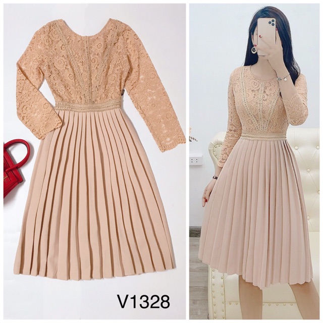 Váy ren xoè be tây V1328 - DVC phân phối chính thức ( kèm ảnh thật shop tự chụp)