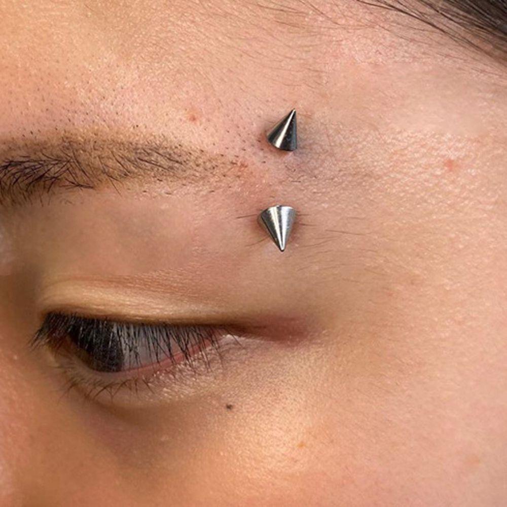 Set khuyên giả xỏ mũi/ tai/ môi/cơ thể kèm miếng dán thiết kế sáng tạo nhiều màu tùy chọn cá tính cho nữ