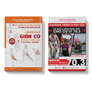 Sách COMBO 2 cuốn: Chương trình tập luyện cự ly 70.3 + Giải phẫu học về giãn cơ - PANDABOOKS