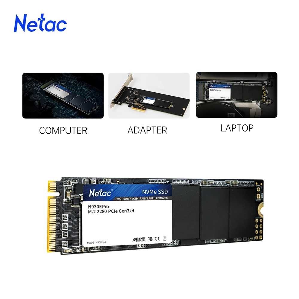 Ổ Cứng SSD M.2 NVMe PCIe 128GB Netac N930E Pro Gen3x4 - Mới Bảo hành 36 tháng