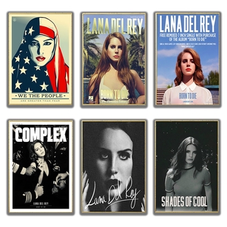 Tranh Áp Phích Hình Diễn Viên Lana Del Rey Pop 42x30cm