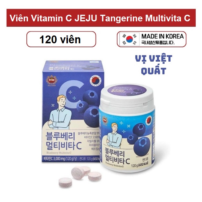 Viên Vitamin C  JEJU Tangerine Multivita C Hàn Quốc 4000mg - Chính Hãng