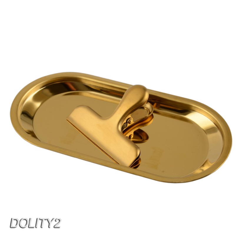 [Dolity2] Kẹp Miệng Túi Thực Phẩm Bằng Thép Không Gỉ Màu Vàng