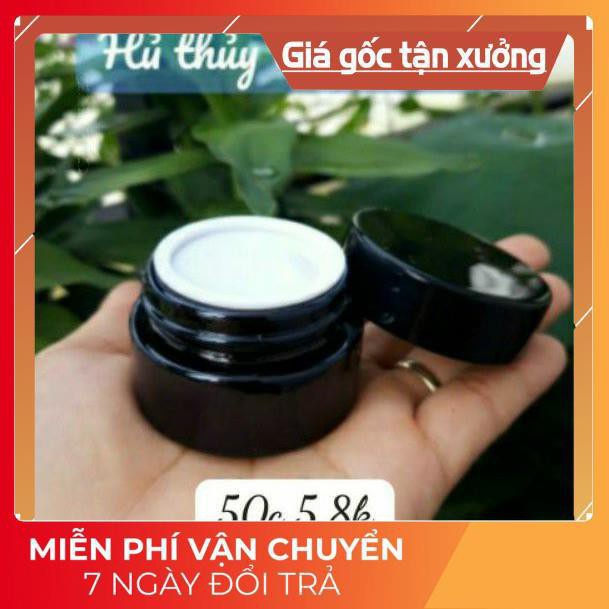 Hủ Đựng Kem ❤ TOP GIÁ RẺ ❤ [15g/20g/30g/50g/100g] Hũ Chiết Kem Thủy Tinh Nâu chiết mỹ phẩm , phụ kiện du lịch