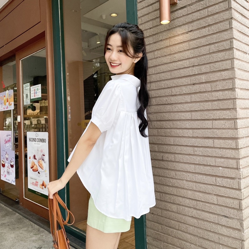 Áo xếp ly sau &quot; JenyTop&quot; Ellyclothing.