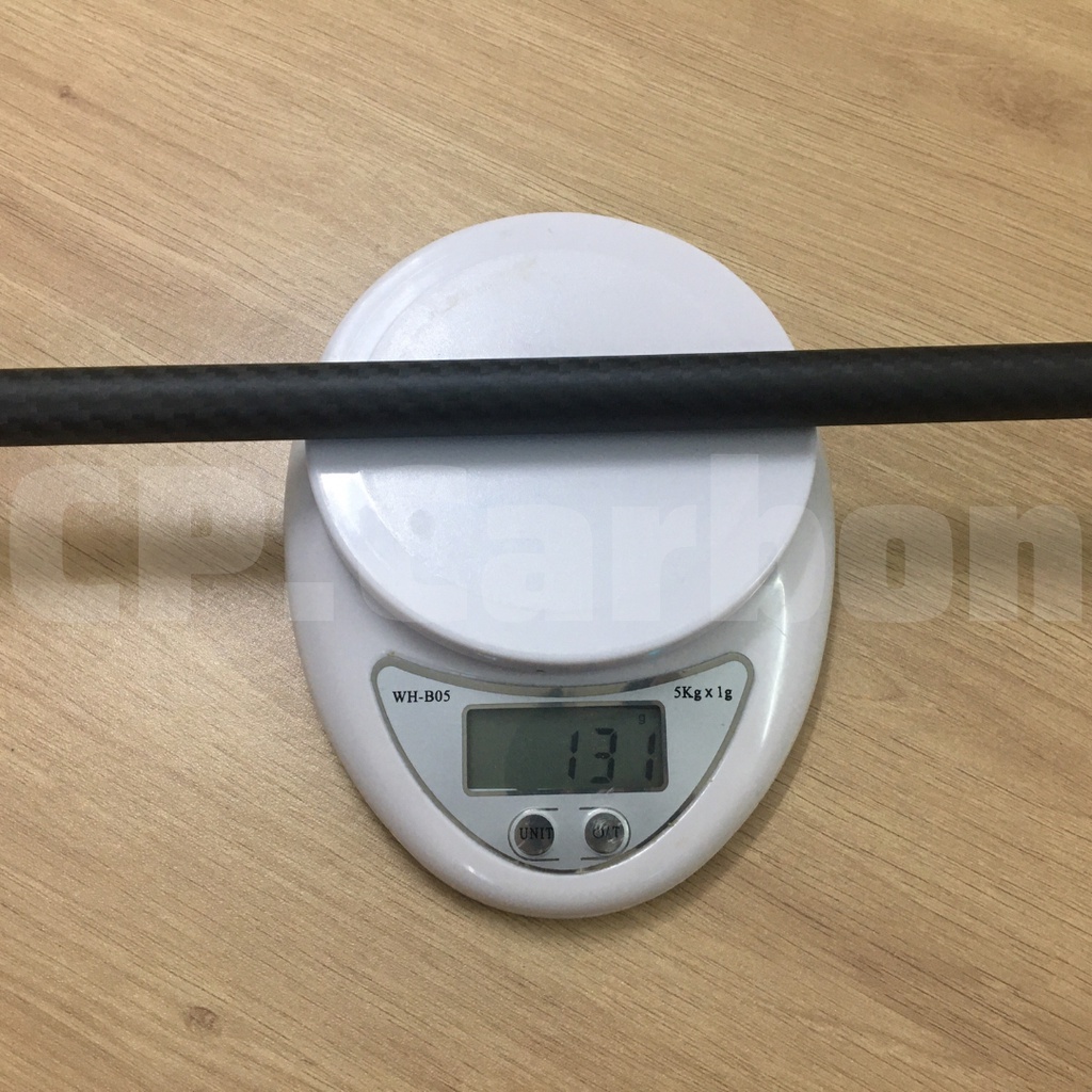 Ống Carbon 3K rỗng dài 1 mét đường kính ngoài 16mm, đường kính trong 12mm