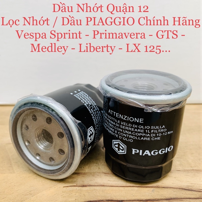 Lọc Nhớt - Lọc Dầu - OIL Filter PIAGGIO Vespa Chính Hãng