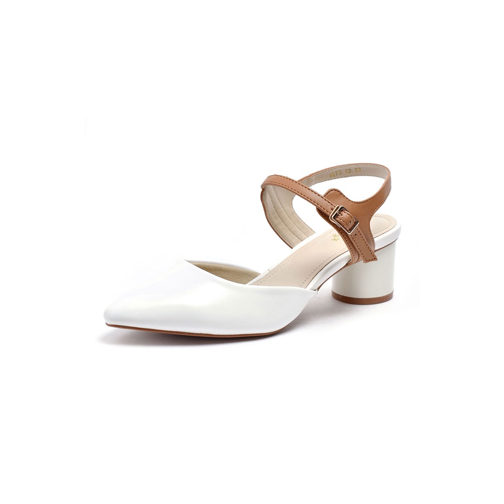 PA Giày xăng đan gót thấp Merly 1275, Giày gót 5p, Giày sandal big size, Giày sandal bit mũi, Giày nữ cao gót