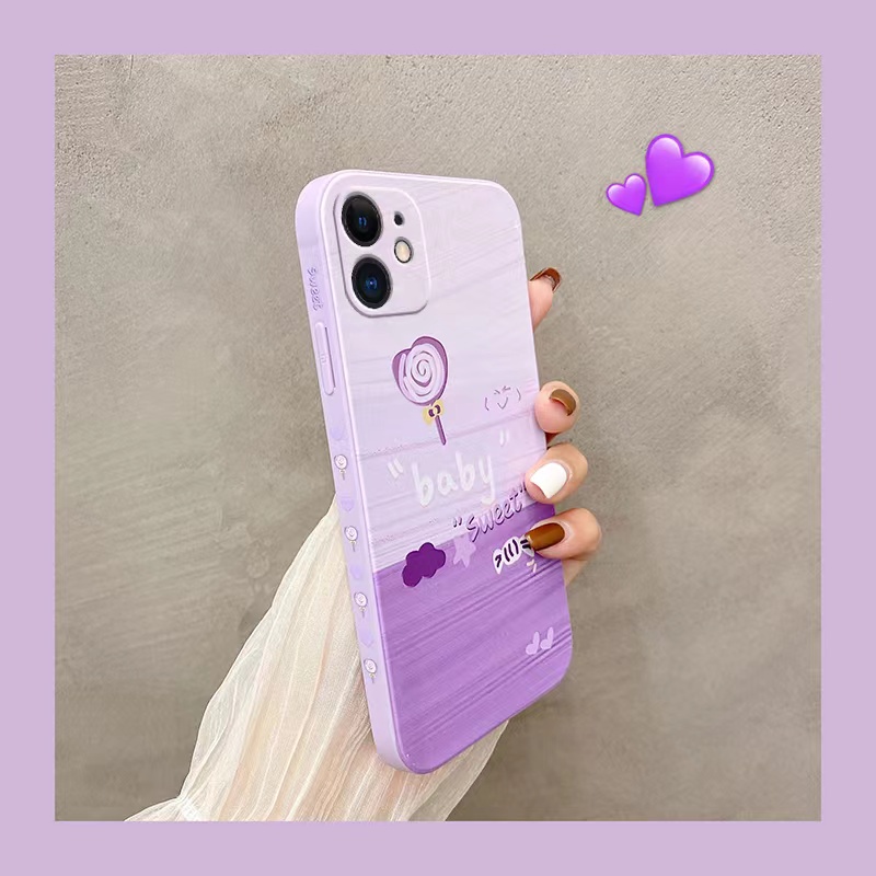 Case Samsung S20Plus S20 + S20 S20 ULTRA S10 S10 PLUS S21FE A42 5G A81 M60S Note10Lite A82 5G Couple mobile phone case Moon lollipop straight edge 90°