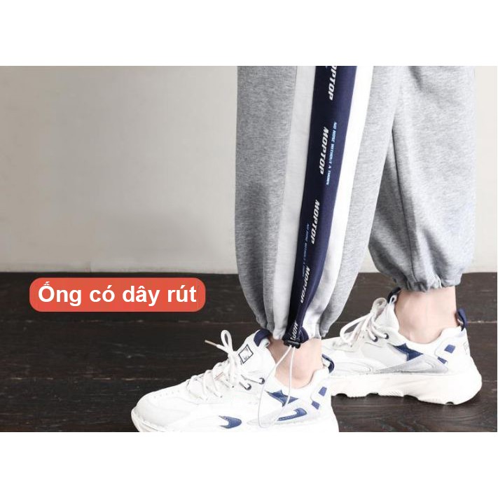 Quần jogger thun nam nữ 2 màu đen xám TS888 Tronshop chuyên quần nam