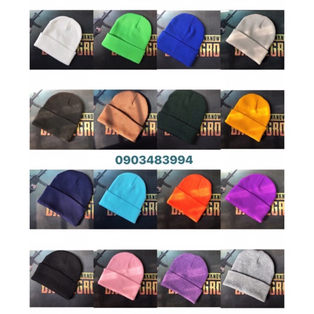 [ Sỉ Tận Gốc ] Mũ Len Beanie Hàn Quốc Hàng Loại 1 ( nhiều màu )