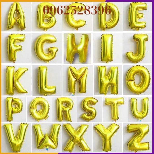 Bóng chữ lẻ ghép thành tên theo yêu cầu 5k/chữ cái size 40cm