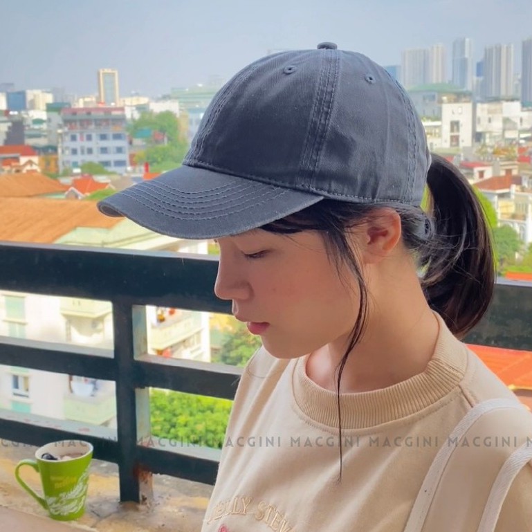 Mũ lưỡi trai nam nữ MACGINI DANBUI unisex COTTON MỀM cao cấp thấm hút mồ hôi, nhẹ thoáng khí kiểu dáng basic Hàn Quốc