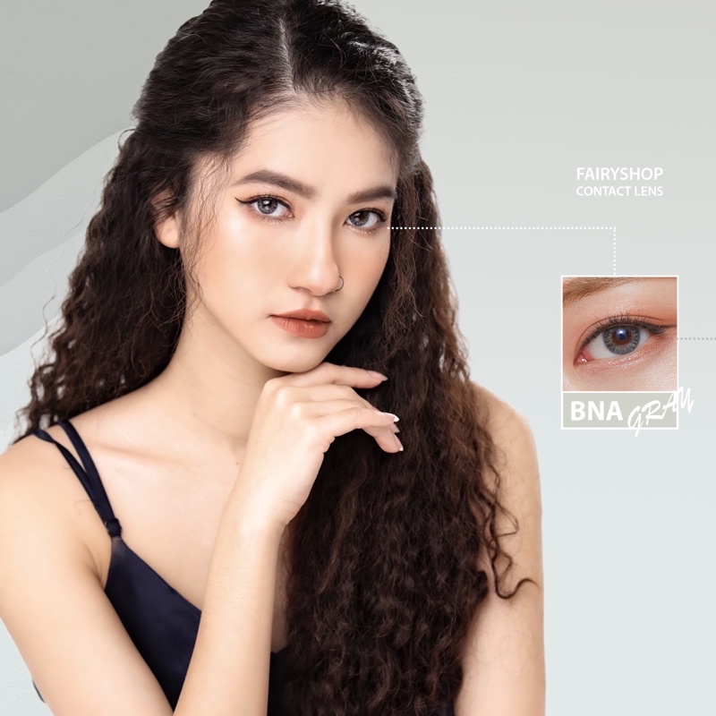 Áp Tròng BNA GRAY 14.0 - Kính Áp Tròng FAIRY SHOP CONTACT LENS độ 0 đến 8