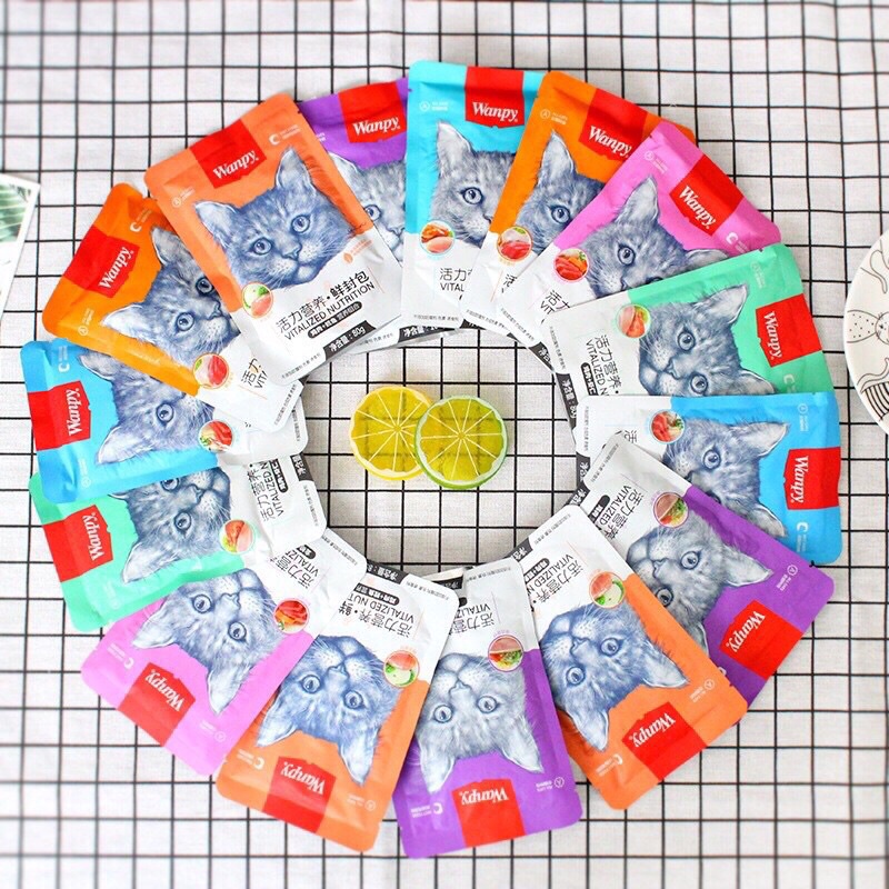 Pate Wanpy nhiều vị cho mèo 80g - Pate cho mèo giá rẻ, siêu ngon