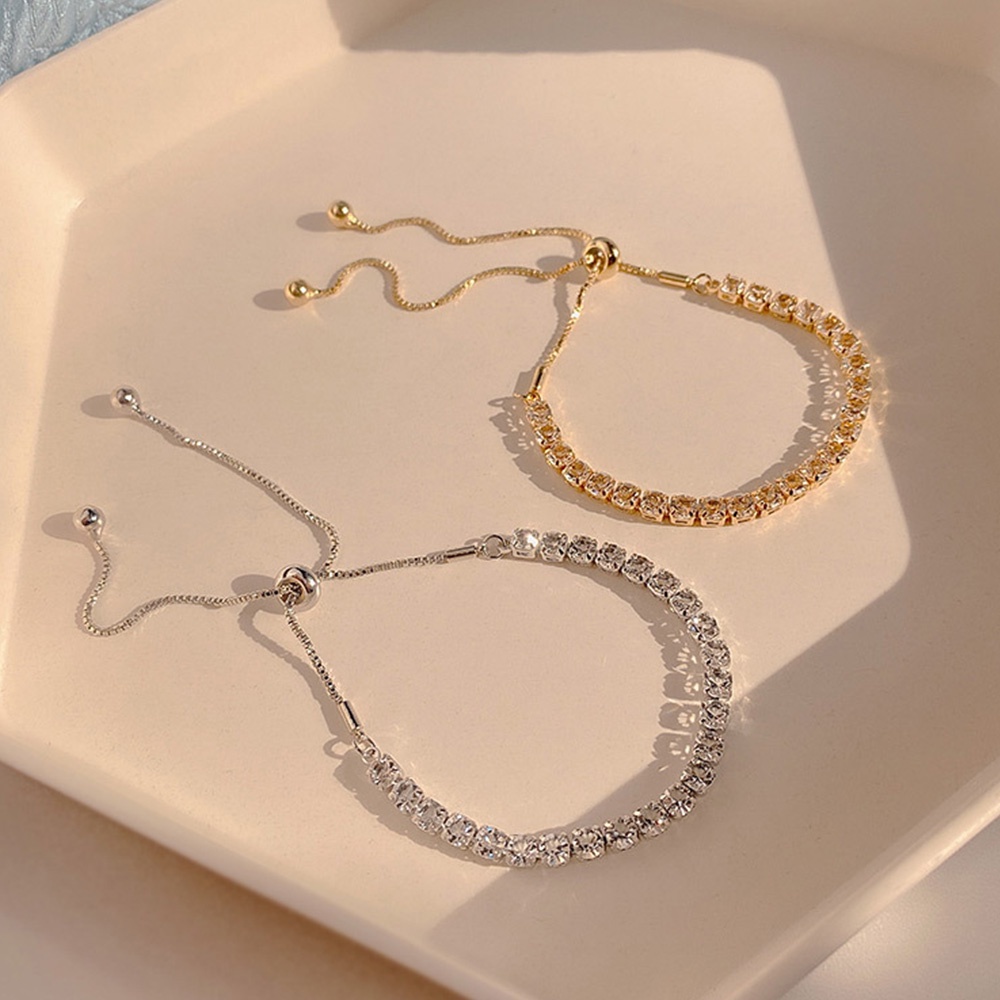Vòng tay đính đá zircon đơn giản sang trọng thời trang cho nữ