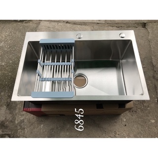 Chậu rửa bát 1 hố đúc 68x45.
