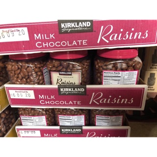 Chocolate nho Kirkland Signature Milk Chocolate Raisins
