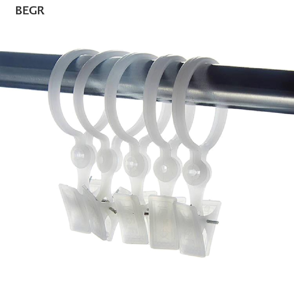 Bộ 10 cái vòng kẹp treo rèm cửa bằng nhựa có thể tháo rời an toàn tiện dụng