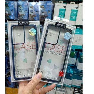 Ốp lưng LikGus trong viền màu cho Samsung S21 Plus, S21 Ultra Chính hãng