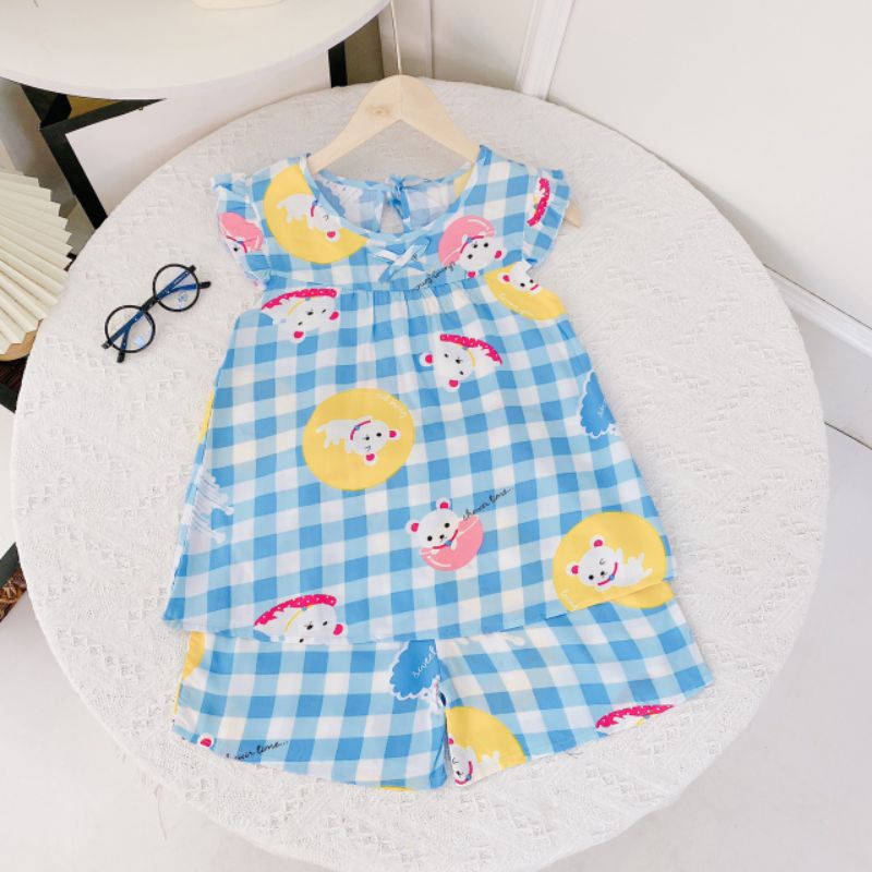 ✓22-38kg✓ Bộ lanh lụa bé gái size đại mẫu mới 2022 hàng Bb angel cực đẹp