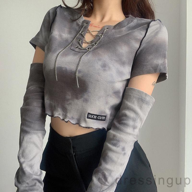  Áo Thun Nữ Dài Tay Cổ Chữ V Màu Sắc Độc Đáo | BigBuy360 - bigbuy360.vn