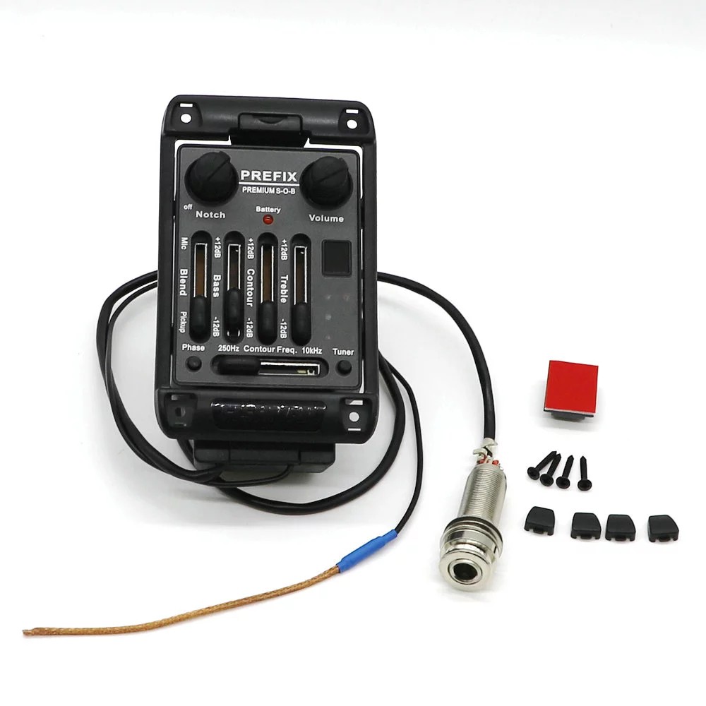 Đàn Guitar Acoustic Pickup FISHMAN PREFIX PREMIUM S-O-B Onboard Preamp Matrix Pickup EQ Tuner Soft P