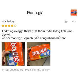 Giấy thơm quần áo Bounce Mỹ